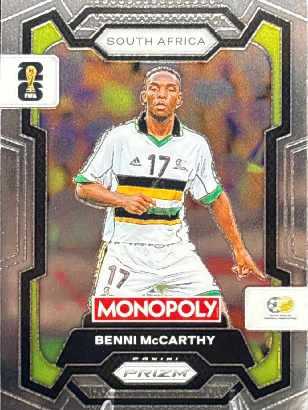 Panini Prizm Monopoly Benni McCarthy Soccer Card